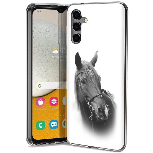 Animal Horse Print Slim Cover For Samsung Galaxy A (A42, A35, A25, A15, A11, A03S), Print in USA