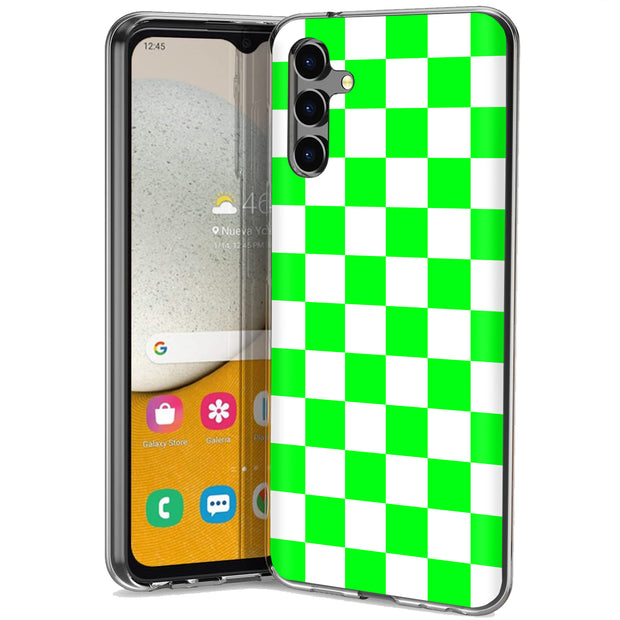 Bright Checker Print Slim Cover For Samsung Galaxy A (A42, A35, A25, A15, A11, A03S), Print in USA