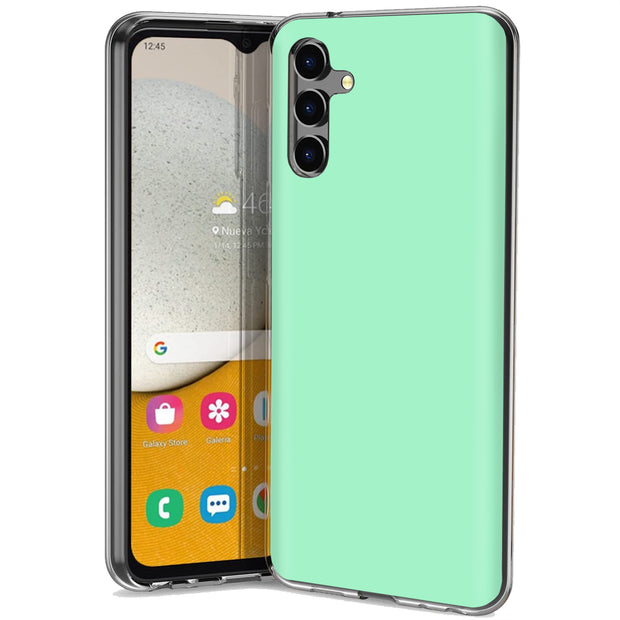 Mint Green Print Slim Cover For Samsung Galaxy A (A42, A35, A25, A15, A11, A03S), Print in USA