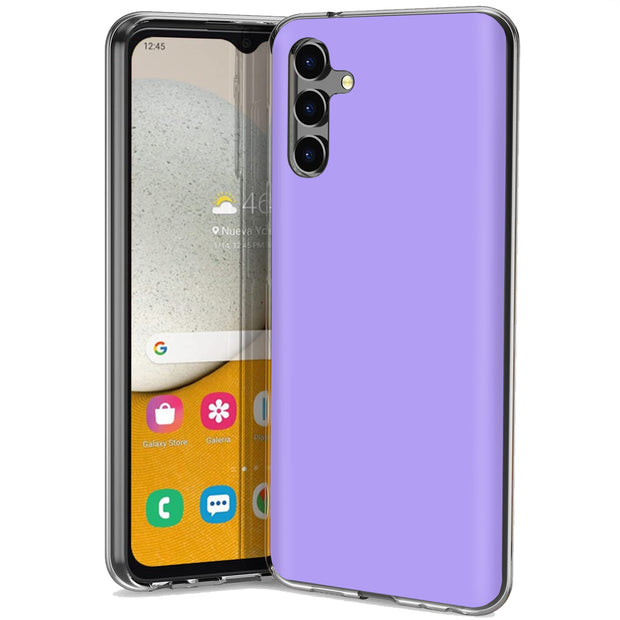 Lavender Purple Print Slim Cover For Samsung Galaxy A (A42, A35, A25, A15, A11, A03S), Print in USA