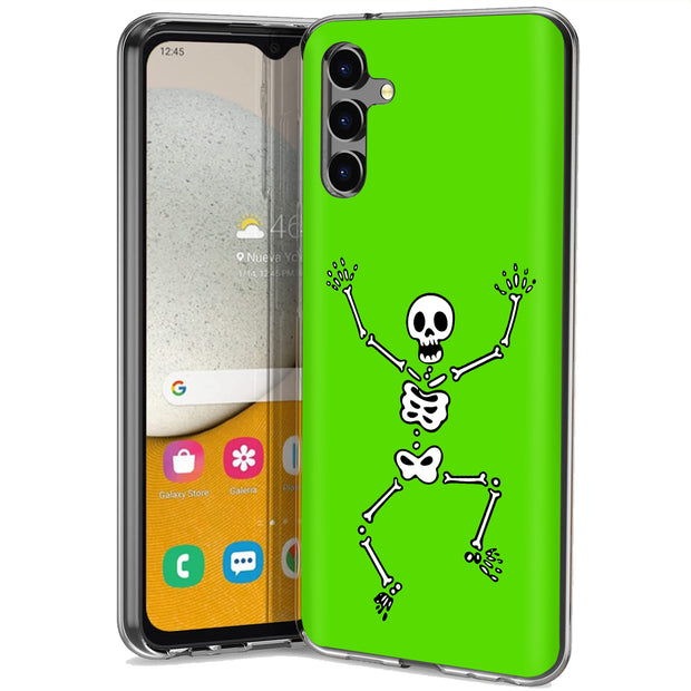 Skeleton Dance Print Slim Cover For Samsung Galaxy A (A42, A35, A25, A15, A11, A03S), Print in USA