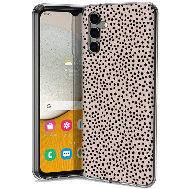 Polka Dots Brn Print Slim Cover For Samsung Galaxy A (A42, A35, A25, A15, A11, A03S), Print in USA