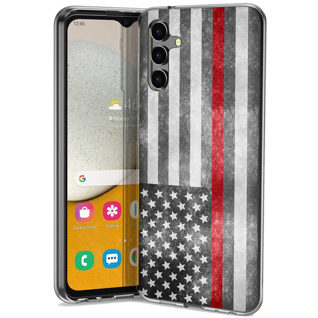 Thin Red Line Print Slim Cover For Samsung Galaxy A (A42, A35, A25, A15, A11, A03S), Print in USA