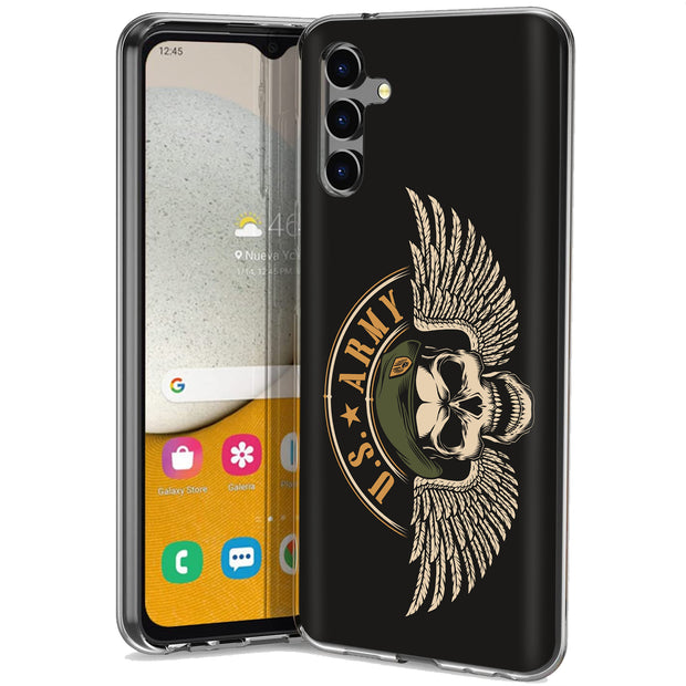 US Army 3 Print Slim Cover For Samsung Galaxy A (A42, A35, A25, A15, A11, A03S), Print in USA