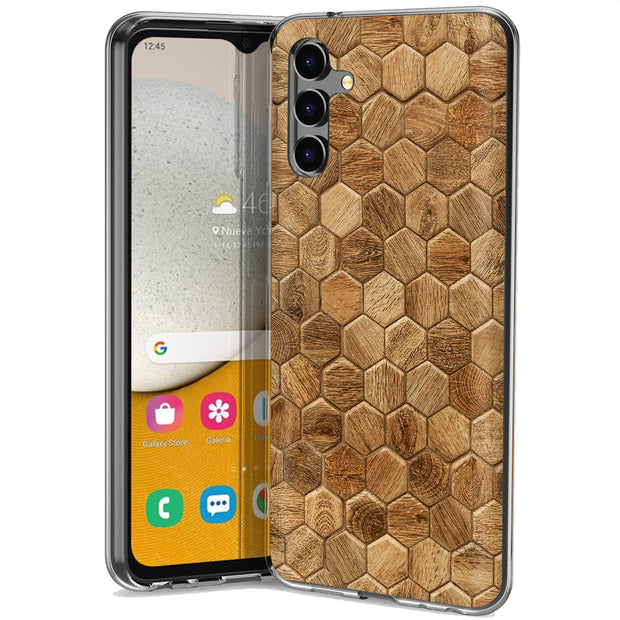 Wood 8 Print Slim Cover For Samsung Galaxy A (A42, A35, A25, A15, A11, A03S), Print in USA