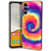 Tie Dye Circle Print Slim Cover For Samsung Galaxy A (A42, A35, A25, A15, A11, A03S), Print in USA