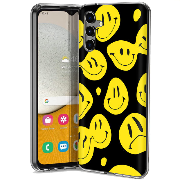 Smiley Face Print Slim Cover For Samsung Galaxy A (A42, A35, A25, A15, A11, A03S), Print in USA