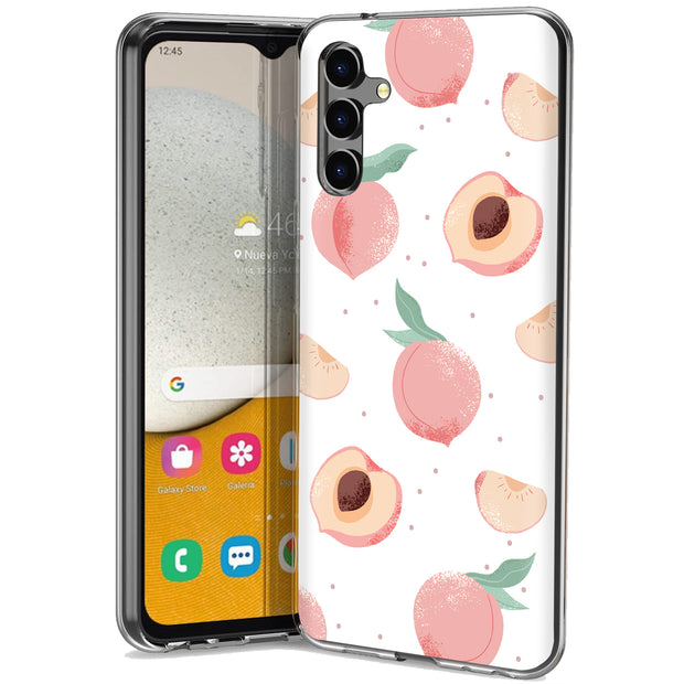 Juicy Peach Print Slim Cover For Samsung Galaxy A (A42, A35, A25, A15, A11, A03S), Print in USA