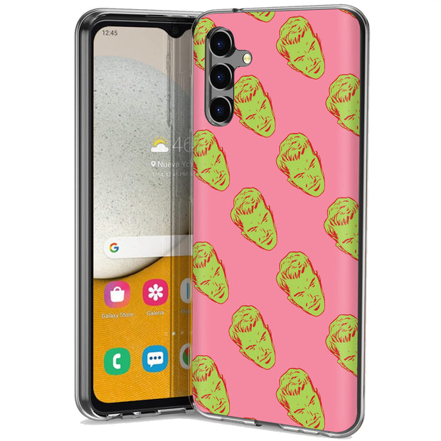 Green Heads Print Slim Cover For Samsung Galaxy A (A42, A35, A25, A15, A11, A03S), Print in USA