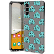 Blue Dog Print Slim Cover For Samsung Galaxy A (A42, A35, A25, A15, A11, A03S), Print in USA