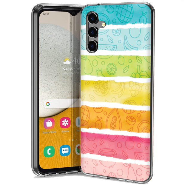 Color Fruit Print Slim Cover For Samsung Galaxy A (A42, A35, A25, A15, A11, A03S), Print in USA