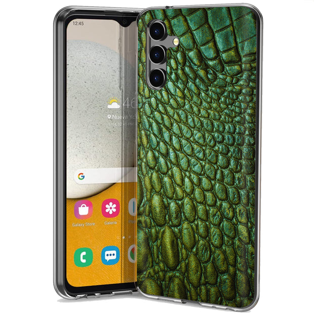 Satin Crocodile Print Slim Cover For Samsung Galaxy A (A42, A35, A25, A15, A11, A03S), Print in USA