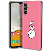 Finger Heart Print Slim Cover For Samsung Galaxy A (A42, A35, A25, A15, A11, A03S), Print in USA