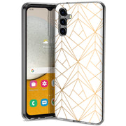 Golden Pattern Print Slim Cover For Samsung Galaxy A (A42, A35, A25, A15, A11, A03S), Print in USA