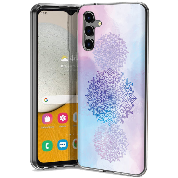 Elegant Mandala Print Slim Cover For Samsung Galaxy A (A42, A35, A25, A15, A11, A03S), Print in USA