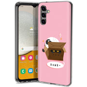 Cat Hide Box Print Slim Cover For Samsung Galaxy A (A42, A35, A25, A15, A11, A03S), Print in USA