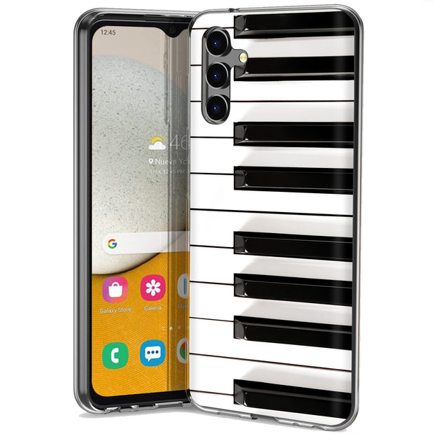 Piano Keys Print Slim Cover For Samsung Galaxy A (A42, A35, A25, A15, A11, A03S), Print in USA