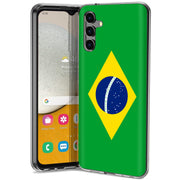 Flag Brazil Print Slim Cover For Samsung Galaxy A (A42, A35, A25, A15, A11, A03S), Print in USA