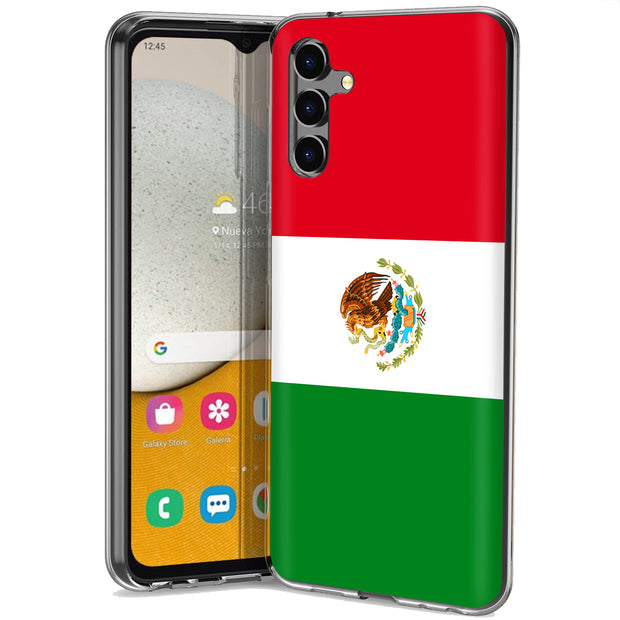 Flag Mexico Print Slim Cover For Samsung Galaxy A (A42, A35, A25, A15, A11, A03S), Print in USA