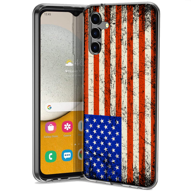 America Flag  Print Slim Cover For Samsung Galaxy A (A42, A35, A25, A15, A11, A03S), Print in USA