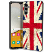 Old UK Flag Print Slim Cover For Samsung Galaxy A (A42, A35, A25, A15, A11, A03S), Print in USA