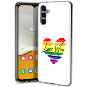 Rainbow Love 2 Print Slim Cover For Samsung Galaxy A (A42, A35, A25, A15, A11, A03S), Print in USA