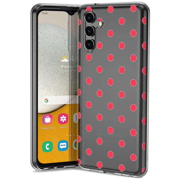 Dots Clear Print Slim Cover For Samsung Galaxy A (A42, A35, A25, A15, A11, A03S), Print in USA