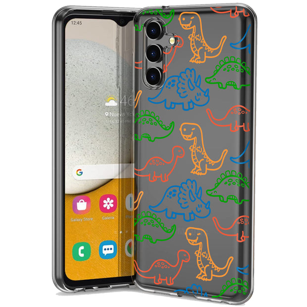 Dinosaur Cute 3 Print Slim Cover For Samsung Galaxy A (A42, A35, A25, A15, A11, A03S), Print in USA