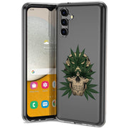 Marijuana Skull Print Slim Cover For Samsung Galaxy A (A42, A35, A25, A15, A11, A03S), Print in USA