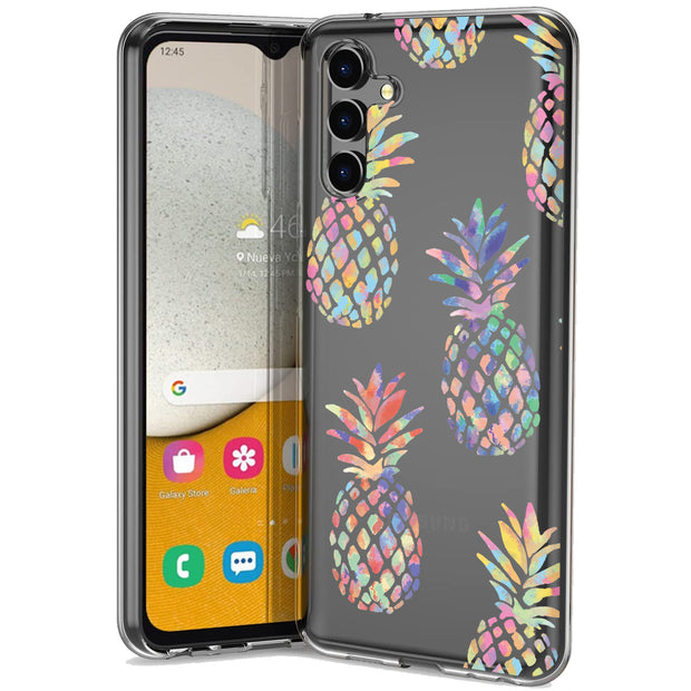 Pineapple Print Slim Cover For Samsung Galaxy A (A42, A35, A25, A15, A11, A03S), Print in USA