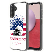 USA Flag Helmet Print Slim Cover For Samsung Galaxy A (A42, A35, A25, A15, A11, A03S), Print in USA