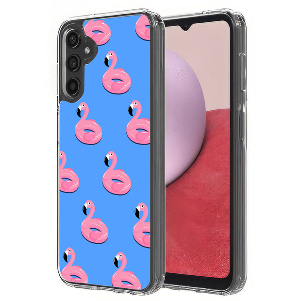 Cute Flamingo Print Slim Cover For Samsung Galaxy A (A42, A35, A25, A15, A11, A03S), Print in USA