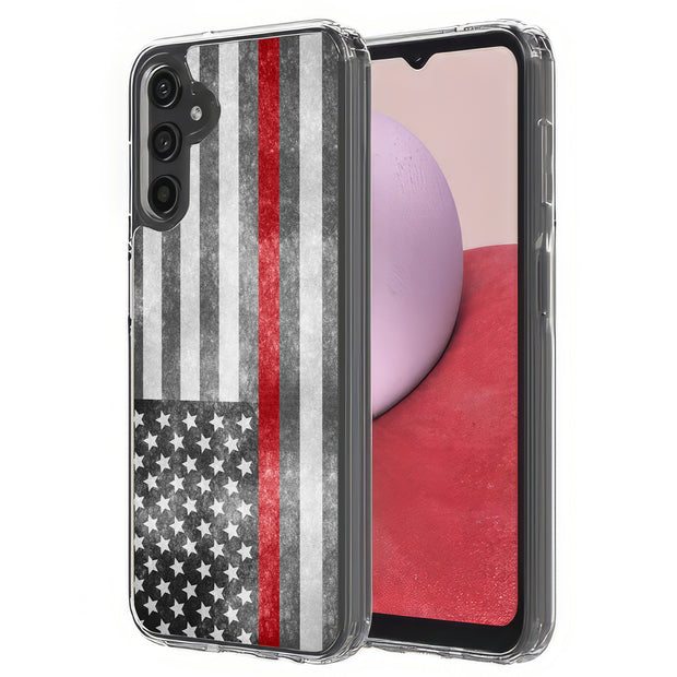 Thin Red Line Print Slim Cover For Samsung Galaxy A (A42, A35, A25, A15, A11, A03S), Print in USA