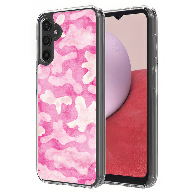 Girly Camo Pink Print Slim Cover For Samsung Galaxy A (A42, A35, A25, A15, A11, A03S), Print in USA