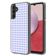 Blue Gingham Print Slim Cover For Samsung Galaxy A (A42, A35, A25, A15, A11, A03S), Print in USA