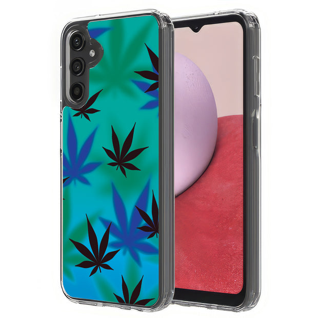 Marijuana Blue Print Slim Cover For Samsung Galaxy A (A42, A35, A25, A15, A11, A03S), Print in USA