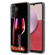 Red Wine Glass Print Slim Cover For Samsung Galaxy A (A42, A35, A25, A15, A11, A03S), Print in USA