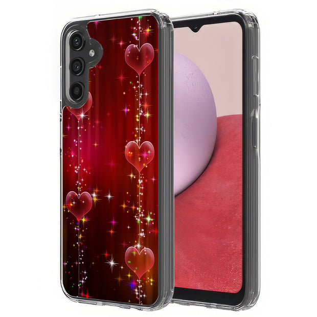 Shinny Hearts Print Slim Cover For Samsung Galaxy A (A42, A35, A25, A15, A11, A03S), Print in USA