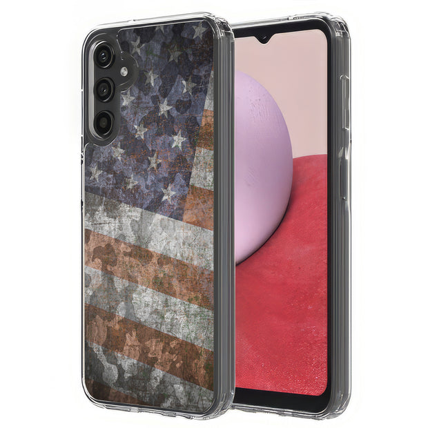 American Flag 2 Print Slim Cover For Samsung Galaxy A (A42, A35, A25, A15, A11, A03S), Print in USA