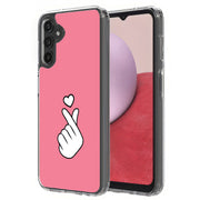 Finger Heart Print Slim Cover For Samsung Galaxy A (A42, A35, A25, A15, A11, A03S), Print in USA