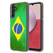 Old Flag Brazil Print Slim Cover For Samsung Galaxy A (A42, A35, A25, A15, A11, A03S), Print in USA