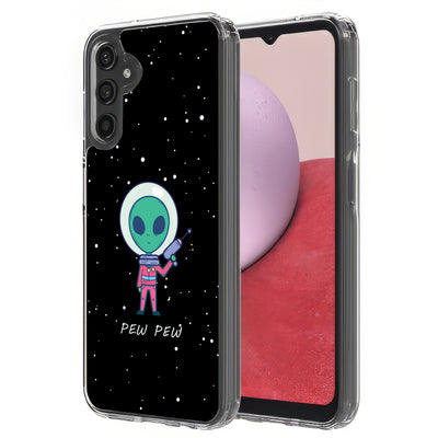 Pew Pew Alien Print Slim Cover For Samsung Galaxy A (A42, A35, A25, A15, A11, A03S), Print in USA