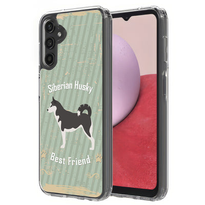 Husky Dog Print Slim Cover For Samsung Galaxy A (A42, A35, A25, A15, A11, A03S), Print in USA