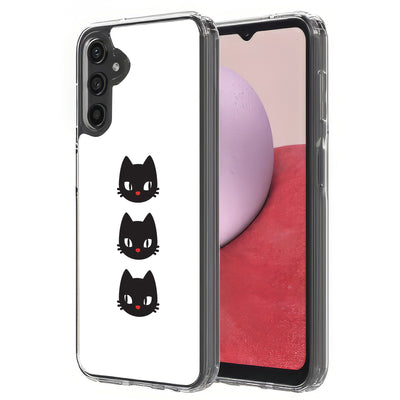 Black Cat Print Slim Cover For Samsung Galaxy A (A42, A35, A25, A15, A11, A03S), Print in USA