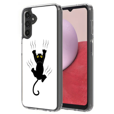 Cat Scratch Print Slim Cover For Samsung Galaxy A (A42, A35, A25, A15, A11, A03S), Print in USA