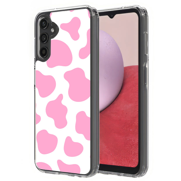 Cow Shape Pink Print Slim Cover For Samsung Galaxy A (A42, A35, A25, A15, A11, A03S), Print in USA