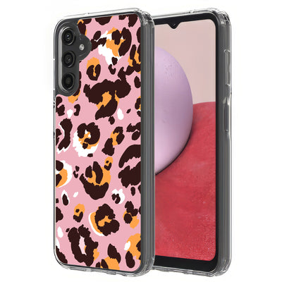 Pink Leopard 2 Print Slim Cover For Samsung Galaxy A (A42, A35, A25, A15, A11, A03S), Print in USA