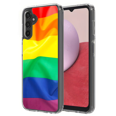 Rainbow LGBTQ Print Slim Cover For Samsung Galaxy A (A42, A35, A25, A15, A11, A03S), Print in USA