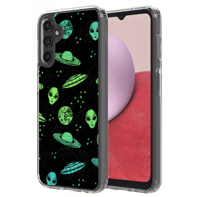 Space Alien Print Slim Cover For Samsung Galaxy A (A42, A35, A25, A15, A11, A03S), Print in USA