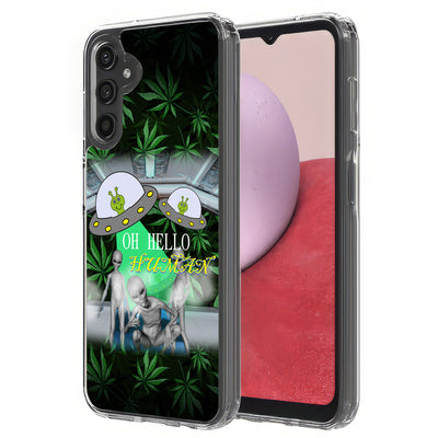 Marijuana Alien Print Slim Cover For Samsung Galaxy A (A42, A35, A25, A15, A11, A03S), Print in USA